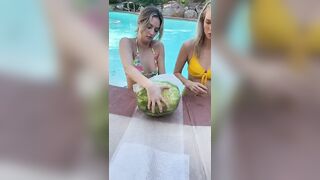 Stretching a Watermelon with plungers- pt 2