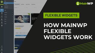 How MainWP Flexible Widgets work