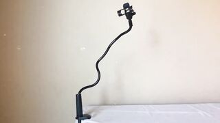 Lamicall Gooseneck Phone Holder for Bed Overall Length 38 6in, Flexible Leather Wrapped Arm Review