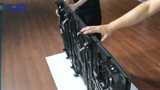 New Show Case For Foldable Flexible LED display with Carbon Fiber