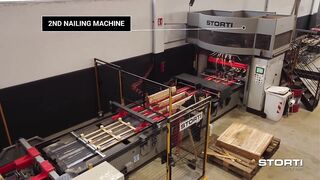 STORTI Flexible nailing line, high productivity, automatic block loading