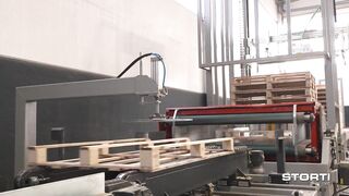 STORTI Flexible nailing line, high productivity, automatic block loading