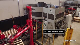 STORTI Flexible nailing line, high productivity, automatic block loading