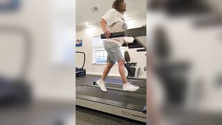 #shorts || Treadmill Dancercise Warmup Workout #stretching #leaping #balance #strengthening #fitness