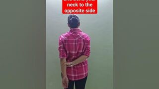 Upper trapezius muscle stretch# self stretching in neck pain# Get rid of neck stiffness