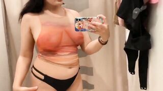 Transparent Lingerie Try On Haul At Mall