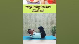 Yoga belly fat loss #short #reducebellyfat#bellyfatloss#yoga