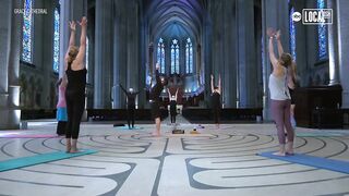 This iconic SF cathedral hosts weekly yoga sessions