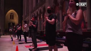 This iconic SF cathedral hosts weekly yoga sessions