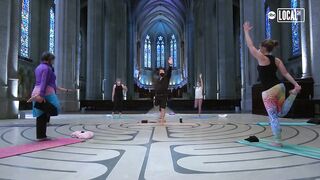 This iconic SF cathedral hosts weekly yoga sessions