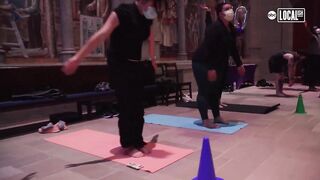 This iconic SF cathedral hosts weekly yoga sessions