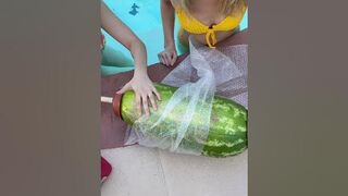 Stretching a Watermelon with plungers- pt 9