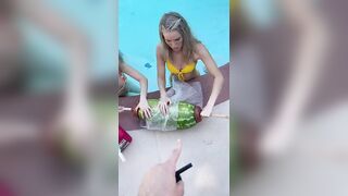 Stretching a Watermelon with plungers- pt 9