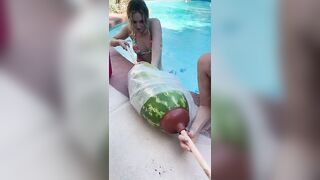 Stretching a Watermelon with plungers- pt 9