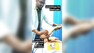 Stretching For Back Pain #trending #fitness #physiotherapycenter #stretching#shortsvideo #motivation