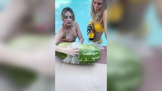 Stretching a Watermelon with plungers- pt 11