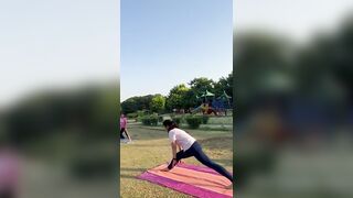 #yoga #fitness -Hanuman asana. #fitness_yog- flexible pelvis- Strong leg#fitness_yoga