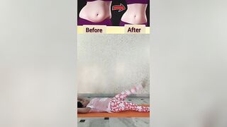 Easy exercise for FLAT BELLY at home #shorts #weightloss #fypシ #yoga #viral