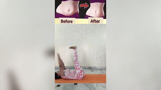 Easy exercise for FLAT BELLY at home #shorts #weightloss #fypシ #yoga #viral