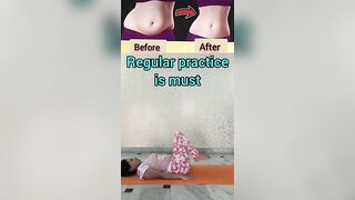 Easy exercise for FLAT BELLY at home #shorts #weightloss #fypシ #yoga #viral