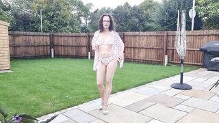 Bikinis TRY ON in the Garden