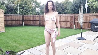 Bikinis TRY ON in the Garden