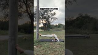 Yoga with Bella / Supported Backbend #shortsyoutube #yoga