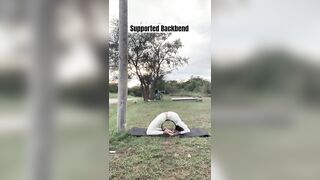 Yoga with Bella / Supported Backbend #shortsyoutube #yoga