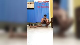 for full stretching #fitness #homeworkout #youtubeviralvideo #youtubeshort #fitness #Hip mobility