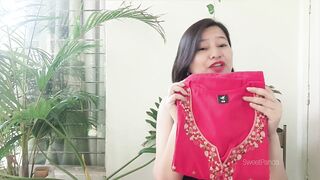 पैसे वसूल ???? MEESHO Karwachauth Kurta set with Duppata | Meesho TRYON | Meesho haul | sweet Panda