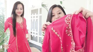 पैसे वसूल ???? MEESHO Karwachauth Kurta set with Duppata | Meesho TRYON | Meesho haul | sweet Panda