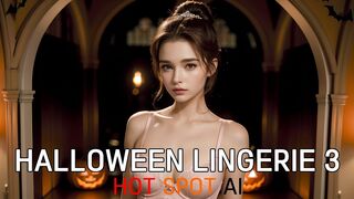 AI Art Lookbook 4K | Halloween Lingerie 3 | Underwear Fashion Show | AI Beauty Girl | AI 룩북 실사 그림