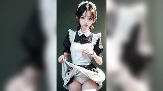 [AI Art LookBook]　AI ルックブック | AI 룩북 | Lingerie [maid clothes]