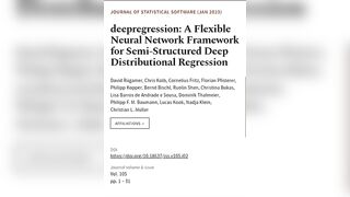 deepregression: A Flexible Neural Network Framework for Semi-Structured Deep Distribu... | RTCL.TV