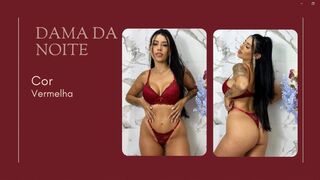 Conjunto Dama da Noite / Calcinha e sutiã / Pimenta Rosa Lingerie