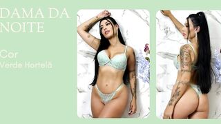 Conjunto Dama da Noite / Calcinha e sutiã / Pimenta Rosa Lingerie