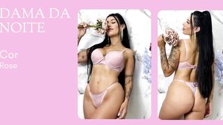 Conjunto Dama da Noite / Calcinha e sutiã / Pimenta Rosa Lingerie