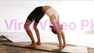 1 Minute Morning Yoga Routine - Quick & Simple Daily Yoga Exercises Outdoors Indian Yoga