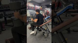 Aigiri Nandini DUMBLE PRESS || Long time #gym #yoga #life #powerlifting #strength #reels #viral