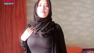 Live 264. fashion style tudung hijab, try on haul, hijabers cantik, satin dress kondangan