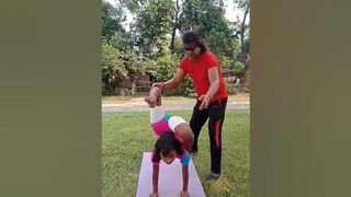 TONIK BAYAMGAR GROUP ACRO YOGA #trending #yoga #viral #youtubeshorts #video #india #shorts