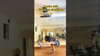 Cardio with thoda sa stretching #yoga #stayhealthy #stayfit #morningyoga #shorts #shortvideo #viral