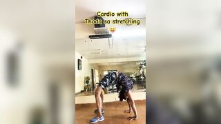 Cardio with thoda sa stretching #yoga #stayhealthy #stayfit #morningyoga #shorts #shortvideo #viral