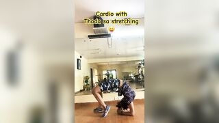 Cardio with thoda sa stretching #yoga #stayhealthy #stayfit #morningyoga #shorts #shortvideo #viral