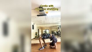 Cardio with thoda sa stretching #yoga #stayhealthy #stayfit #morningyoga #shorts #shortvideo #viral