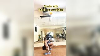 Cardio with thoda sa stretching #yoga #stayhealthy #stayfit #morningyoga #shorts #shortvideo #viral