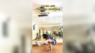 Cardio with thoda sa stretching #yoga #stayhealthy #stayfit #morningyoga #shorts #shortvideo #viral