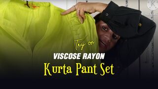 Women Viscose Rayon Kurta Pant Set | Try on haul flipkart