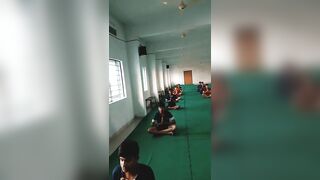 perfect meditation for peaceful ????????‍♂????‍♂viral short# Sanskar Academy yoga class.