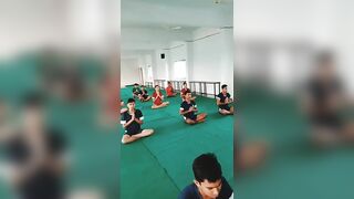 perfect meditation for peaceful ????????‍♂????‍♂viral short# Sanskar Academy yoga class.